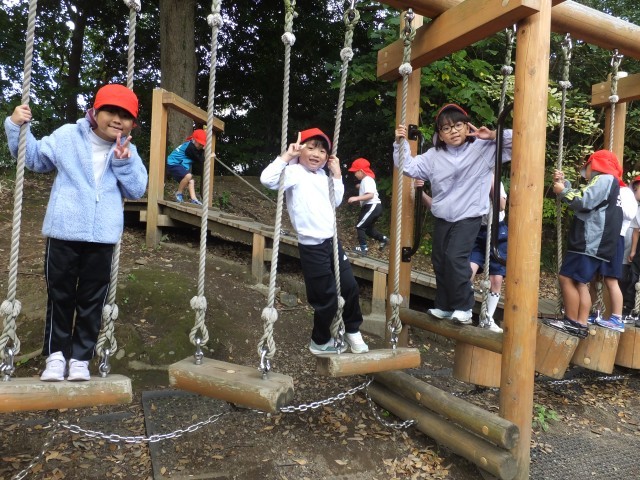 アスレチック、楽しいよ！