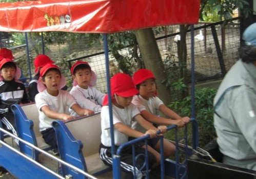 乗り物に乗ったよ！